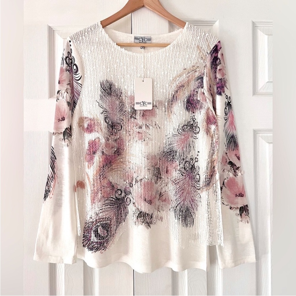 NWT Coco Y Club Long Sleeve Top Size M